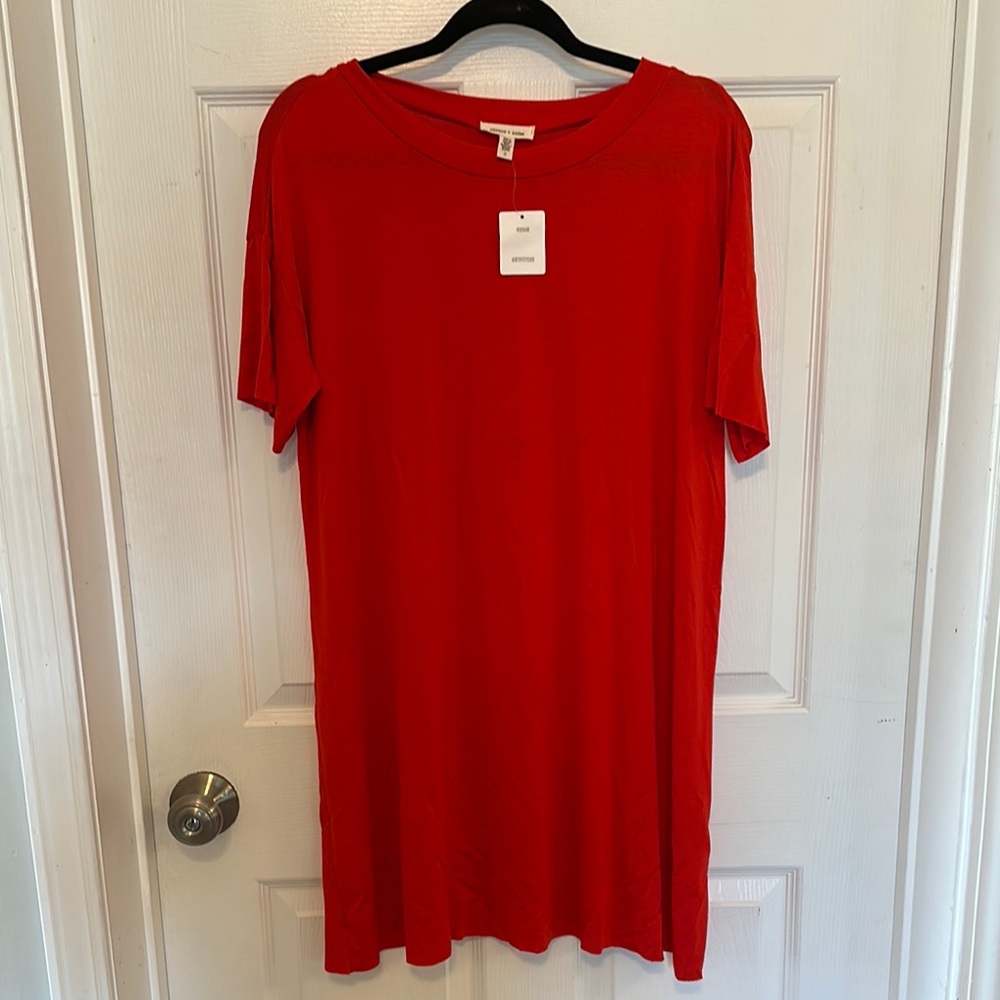 Red Short Sleeve Dress